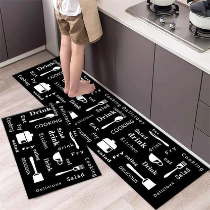Kitchen Floor Mat Bedroom Living Room Long Bedside Area Rug Hallway Soft Washable Carpet Anti Slip Bathroom Entrance Doormat