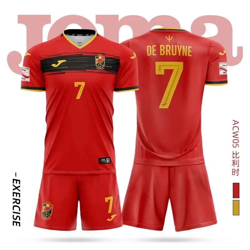 joma Homer soccer jersey short-sleeved shirt + shorts set 3DT T-shirt children's training uniform team match soccer jersey