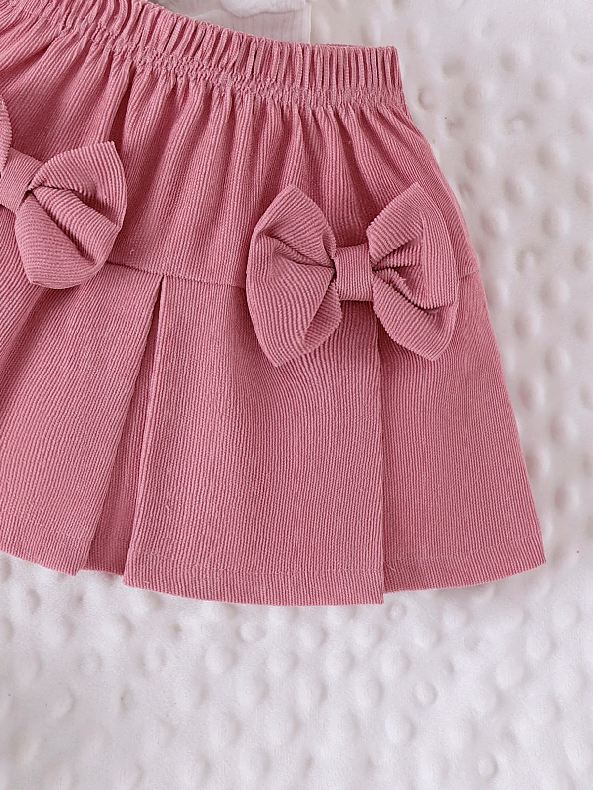 Bubble Sleeve Top & Skirt Set for Girls 1-3 Years