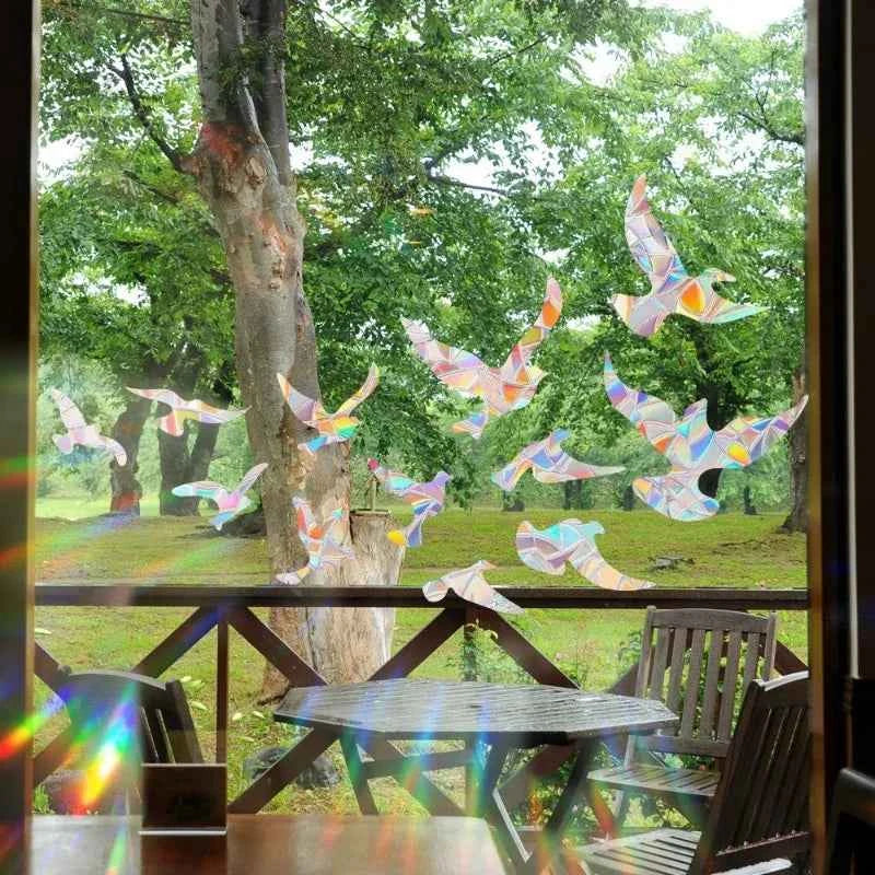29 Stylels Rainbow Maker Sun Catcher Wall Stickers Cat Bird Star Mushroom Moon Sun DIY Window Glass Electrostatic Prisms Sticker