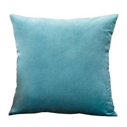 Velvet Cushion Cover Blue Home Decor Items Creative Decorative Pillows for Sofa Bed Living Room Personalized Gifts 40*40cm