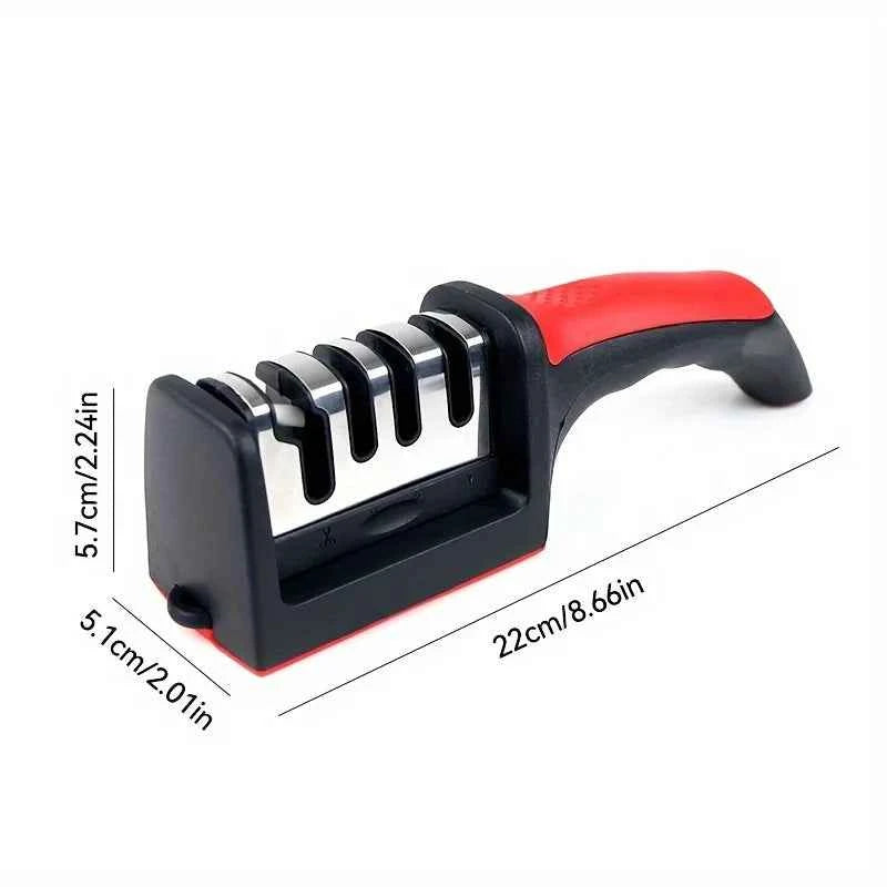 Kitchen 4-Segment Knife Sharpener with High-precision Whetstone Professional Hand-Held Sharpeners for Kitchen Knives Scssors