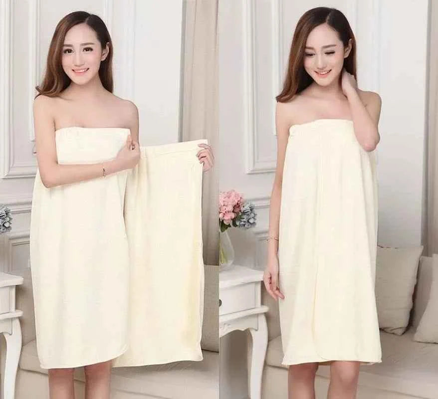 Women Bath Towels for Adults Bath Robe Bathrobe Body Spa Wrap Towel Gown Bathroom Accessories Sets