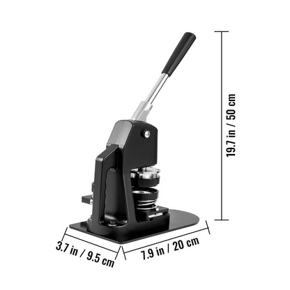 Badge Maker Machine 25+58MM/32+58MM DIY Button Pin with 500Pcs Free Parts Press Kit Circle Manufacture Button Tool