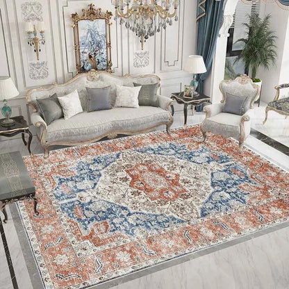 Ethnic Style Carpet for Living Room Home Decoration Bedroom Carpets Large Area Luxury Rug American Hairless Coffee Table Mat