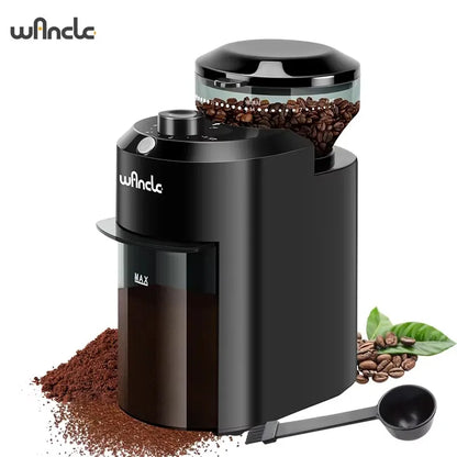 Wancle Electric Burr Coffee Grinder | 28 Grind Settings Conical Burr Mill 120V/220V