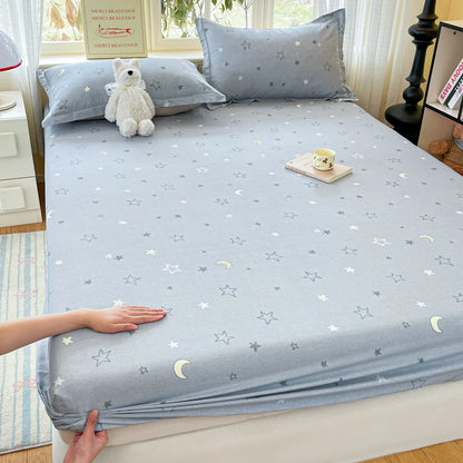 100% Cotton Cute Bear Print Bed Sheet, All Sizes