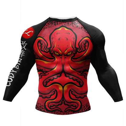 Cody Lundin Designer Men Cool Sports Shirts Jiu jitsu gi Rashguard Upf 50+ Cycling Running Tops Tattoo Compression Gym T-shirts