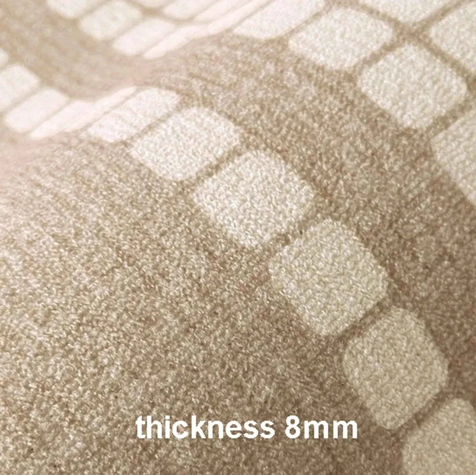 VIKAMA Simple Cream Wind Carpet Living Room Three Anti-Loop Pile Household Bedside Rug Bedroom Carpet Full Spread