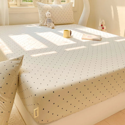 Green Floral Fitted Bed Sheet | Single, Queen, King