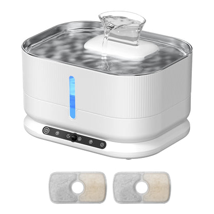 Cordless Cat Water Fountain, 3.5L Rechargeable
