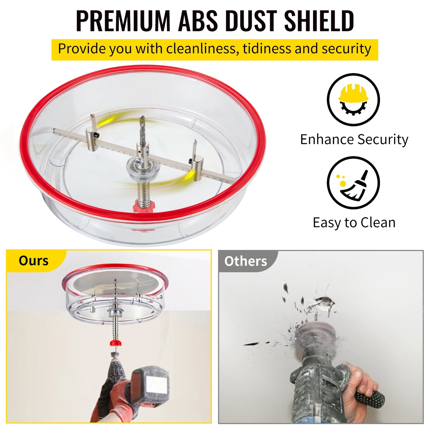 Adjustable Steel Hole Saw Cutter Kit 40-200mm with Shield Hole Cutter Drill Bit DIY Tool Sheetrock Veneer Slate