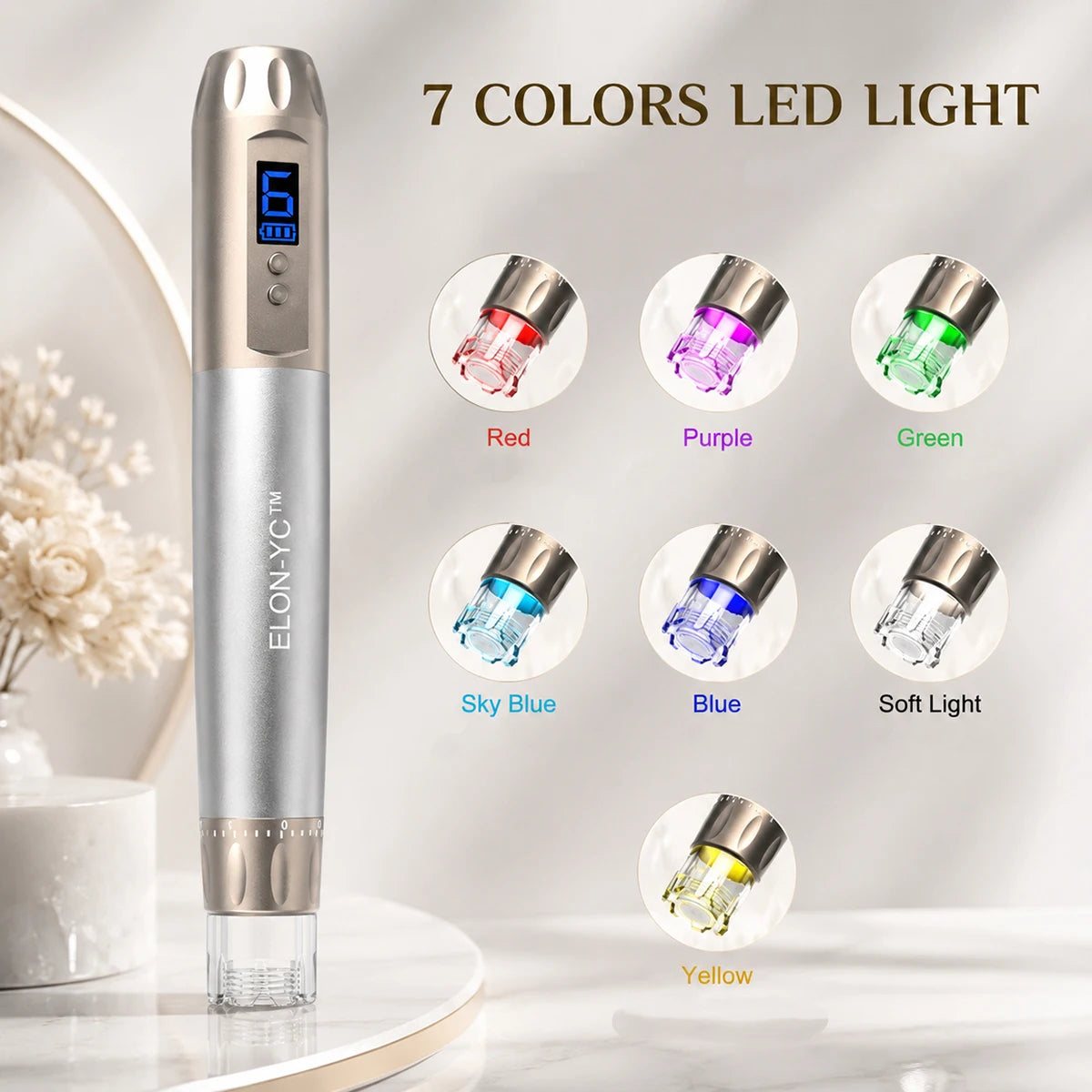 Microneedling Pen with 10 Cartridges, 2-in-1