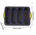 4 Grids Silicone Cake Mold Bread Baking Mold Bread Pan Baguette Baking Tray No Stick Loaf Pan Bread Toast Mould Pastry Tools