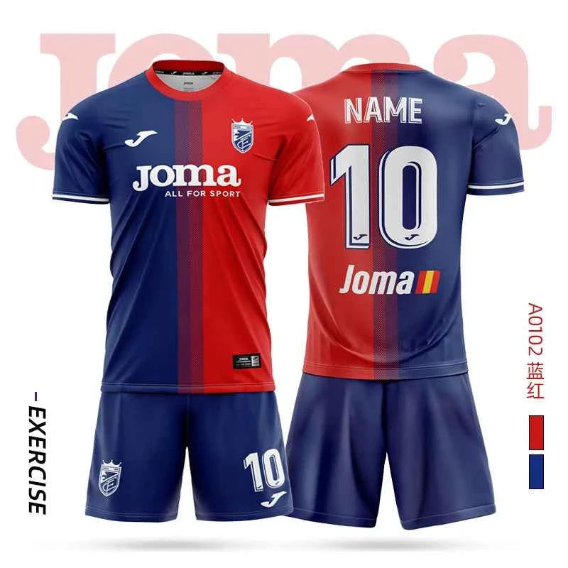 joma Homer soccer jersey short-sleeved shirt + shorts set 3DT T-shirt children's training uniform team match soccer jersey