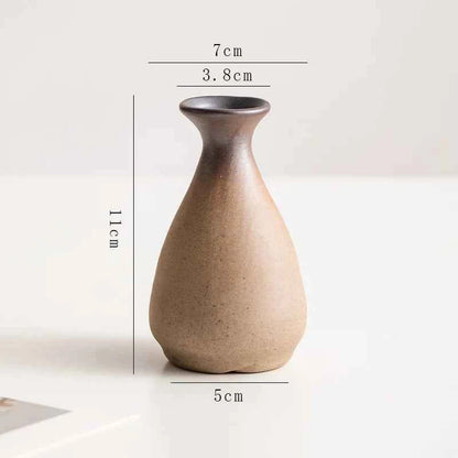 Creative Irregular Stone Shape Ceramic Vase Flowers Plant Potted Hydroponics Mini Vase Interior Aesthetics Home Decoration Gifts