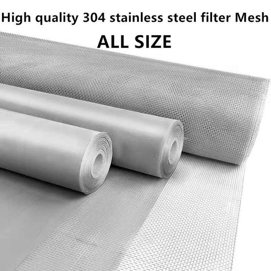 4 - 500 mesh,All Size 304 Stainless Steel Filter Wire Mesh Woven Wire Sieve Plate Screen Mesh