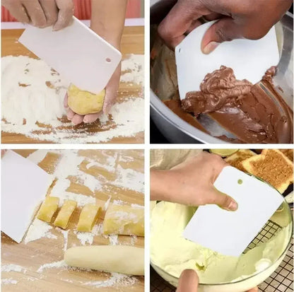 Multipurpose Dough Cutter & Bowl Scraper – Bread, Fondant, Cake & Pastry Baking Tool
