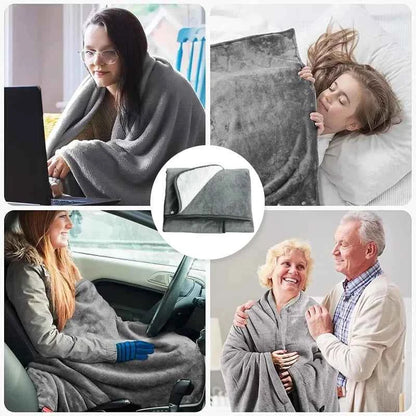 Wearable Electric Blanket Office USB Electric Heated Blanket Washable Winter Warm Blanket 3 Heating Levels Throw Blanket