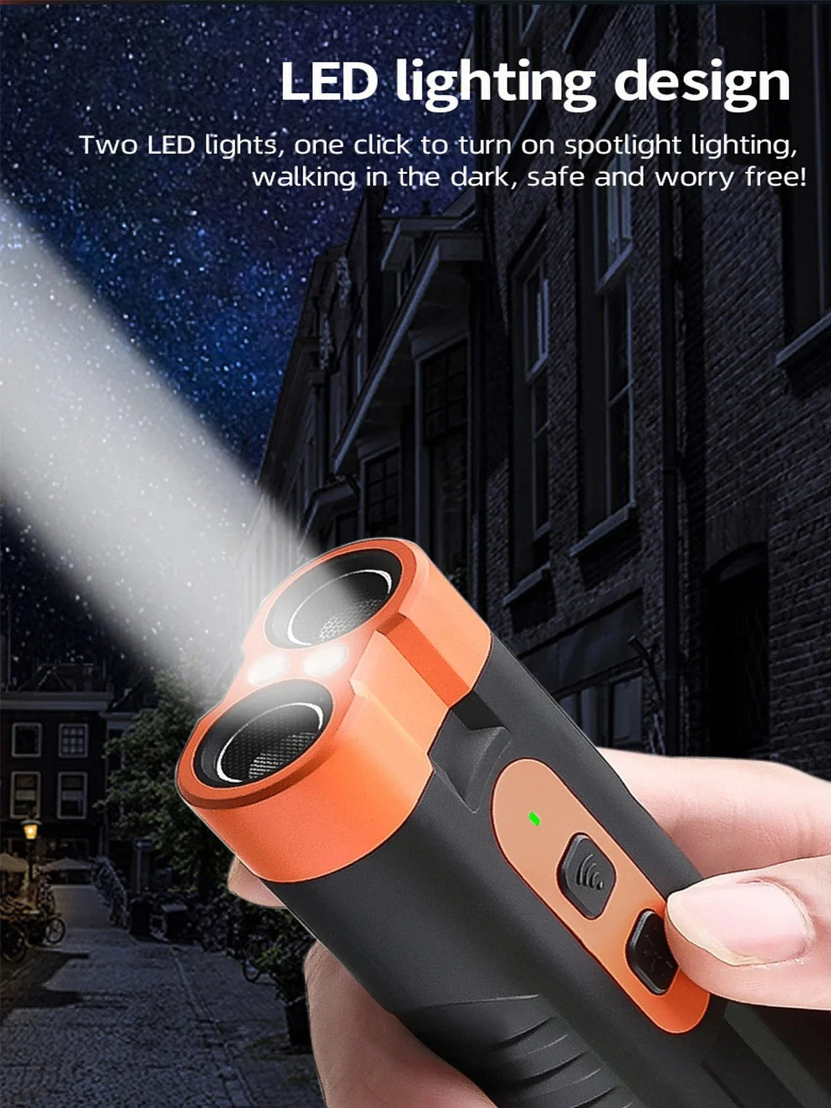 Dual-Head USB Rechargeable Ultrasonic Dog Repeller