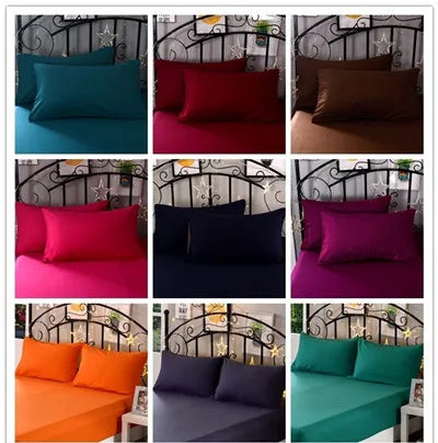 Solid Color Polyester Flat Sheet, Customizable Sizes