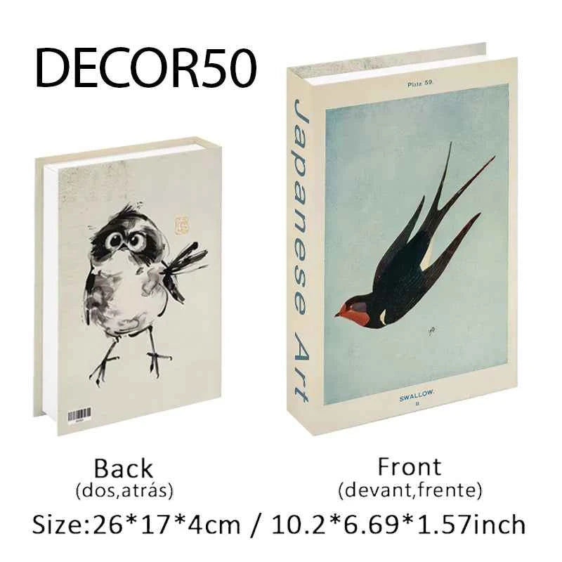 Decorative Faux Books Storage Box Coffee Table Hotel Bedroom Living Room Bookshelf Home Decor Interior Aesthetics Shooting Props