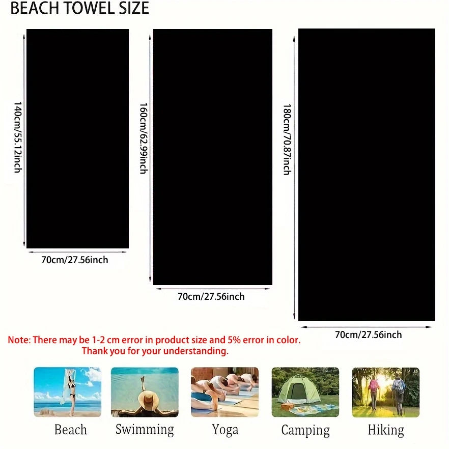 Beach Towel Galaxy and Butterfly Pattern Sun Protection Windproof Swimming