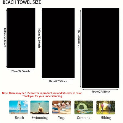 Beach Towel Galaxy and Butterfly Pattern Sun Protection Windproof Swimming