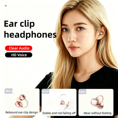 SK50 Open Ear Clip Headphones – Bluetooth 6.0, HiFi Sound, 36H Playtime, Built-in Mic