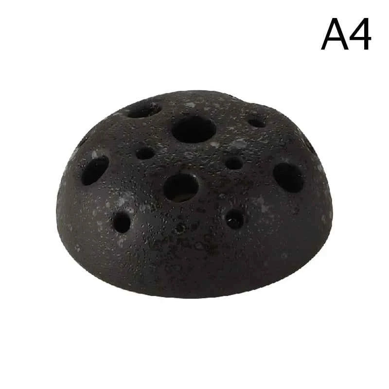 Creative Lotus Seedpod Ceramic Vase Zen Tea Table Desktop Japanese Ikebana Flower Arrangement Utensils Ceramic Stone Sand Decor