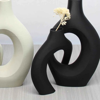 A Set of Bohemian Style Art Vases, Home Decoration Vases, Perfect Choice for Home and Office Decoration, Suitable for Living Room, Bedroom and Wedding Center Furnishings