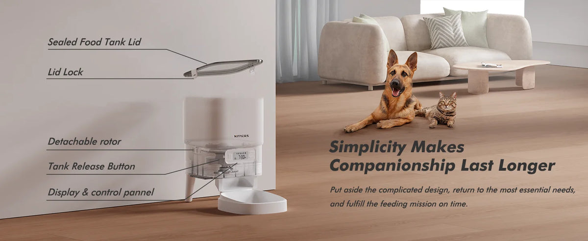 4.5L Smart Automatic Feeder, App Remote Control