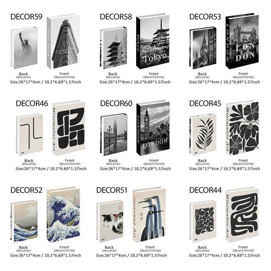 Decorative Faux Books Storage Box Coffee Table Hotel Bedroom Living Room Bookshelf Home Decor Interior Aesthetics Shooting Props