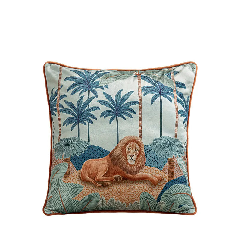 Vintage Floral Velvet Throw Pillow Covers Home Art Deco Pillowcase Square Pillow Case Cushion Cover for Bed Sofa Living Room Car