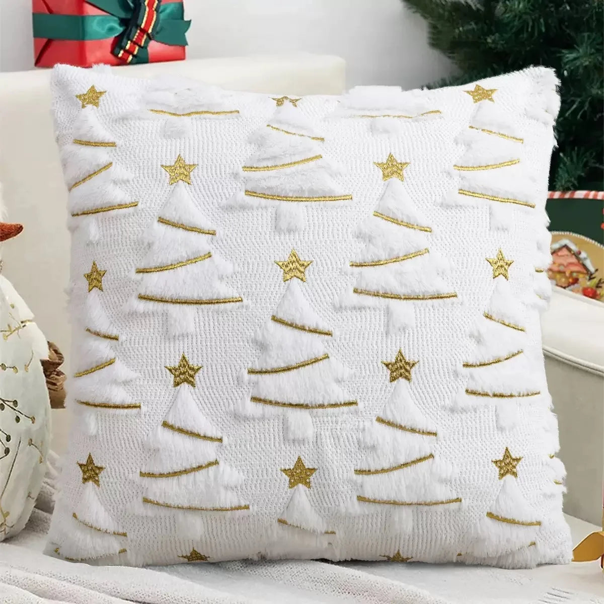 3D Halloween Imp Embroidered Pillowcase