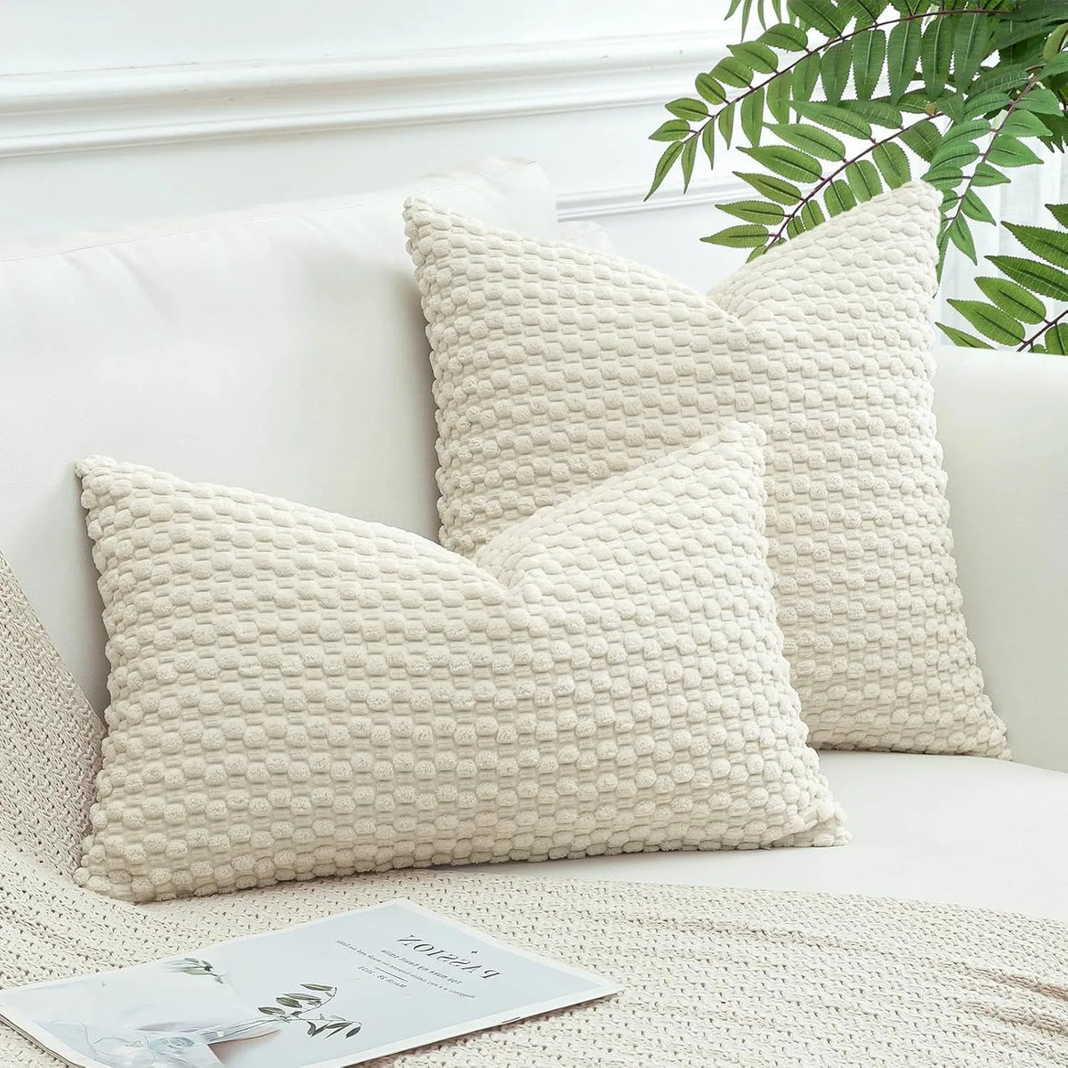 Boho Striped Corduroy Cushion Cover