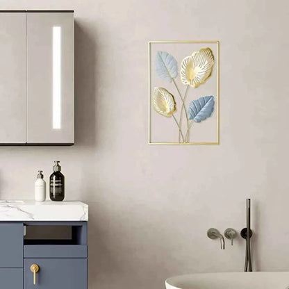 Decor Cabinet Living Room Handicraft Home Decoration Desktop Ornaments Iron Arts Crafts Ginkgo Leaf Ornaments Leaves Sculpture