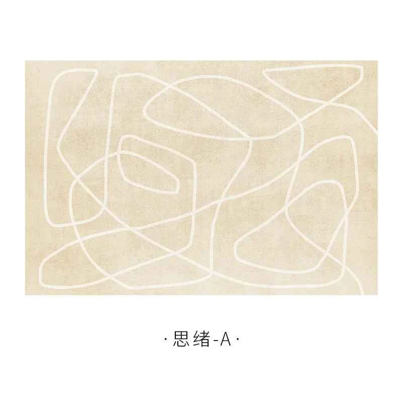 Japanese Minimalist  Living Room Decoration Plush Carpet Soft Rugs for Bedroom Lounge Rug Non-slip Fluffy Mat Large Area Carpets