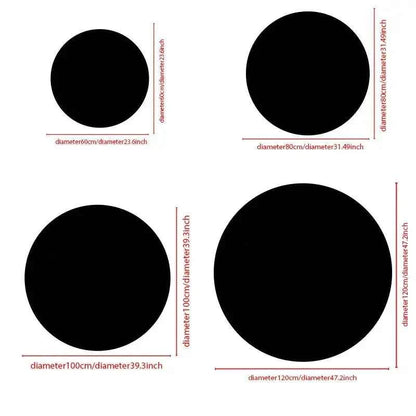 VIKAMA Black 8-Piece Billiards Carpet - Soft Fuzzy Living Room Floor Mat - Bedside Rug For Bedroom - Ideal For Soft Home Decor