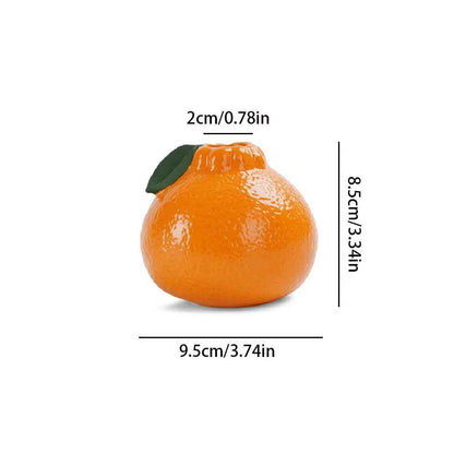 Ceramic Vase, Orange Vase for Home Decor,Decorative Vase Fruit Shape Vase Tabletop Decorative Vase Table Centerpieces Decoratio