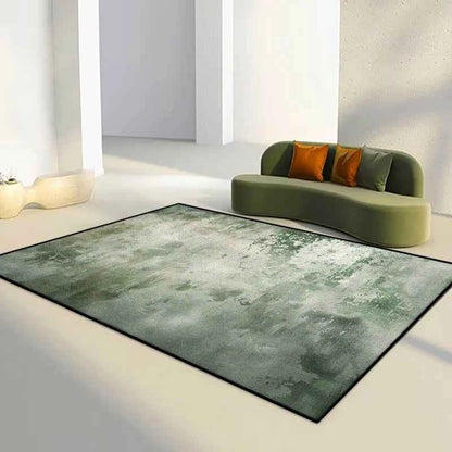 Green Abstract Flannel Carpet Bedroom Decoration Large Area Rugs Sofa Side Carpets for Living Room Soft Fluffy Lounge Floor Mat