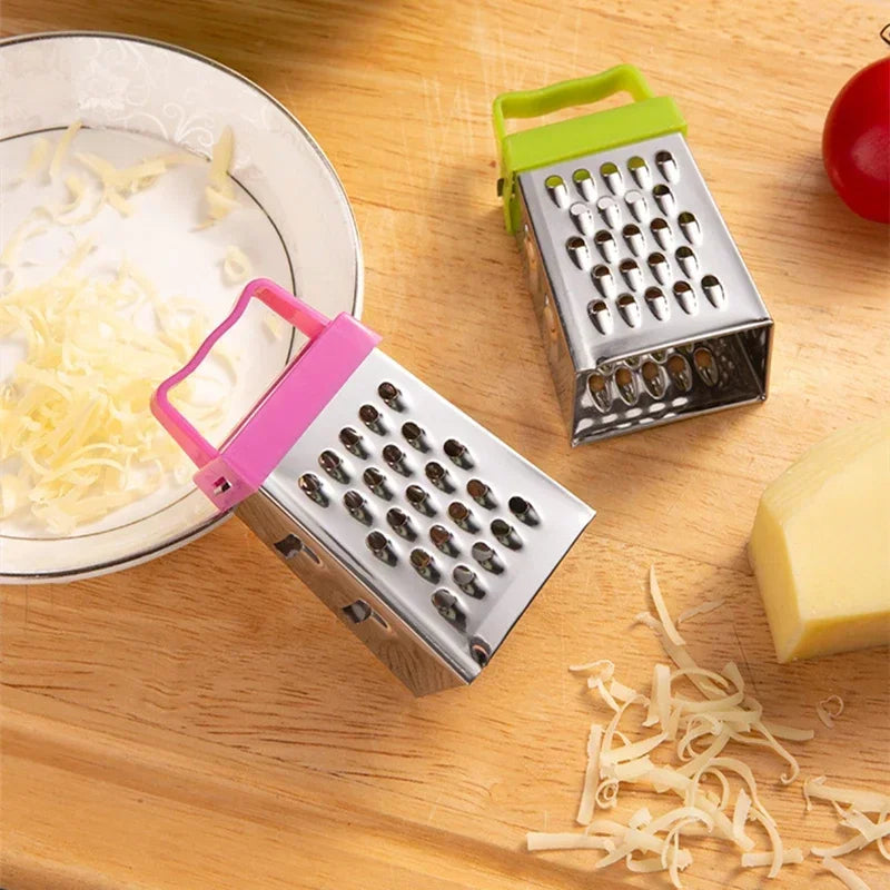 Mini Stainless Steel Four-Sided Cucumber Grater Fruit Planer Cheese Slicers Carrot Vegetables Cutter Home Smart Kitchen Gadgets