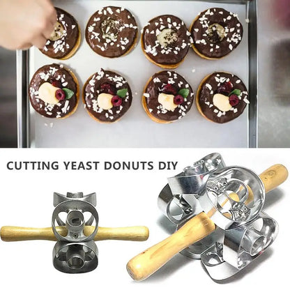 Revolving Donut Baking Roller, Non-Stick Dough Cutter