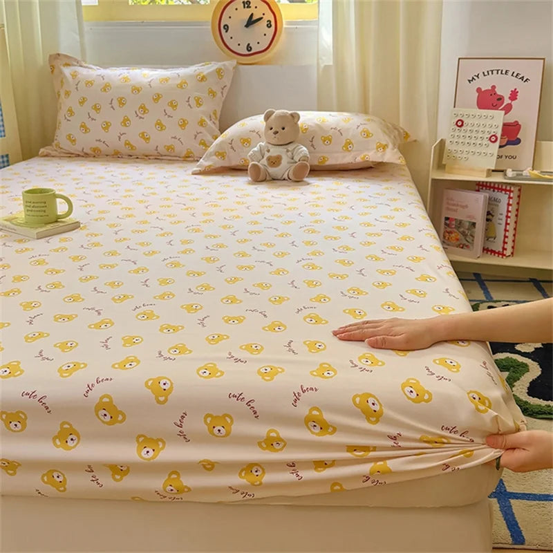 Kawaii Dinosaur Fitted Sheet | Kids Mattress Cover