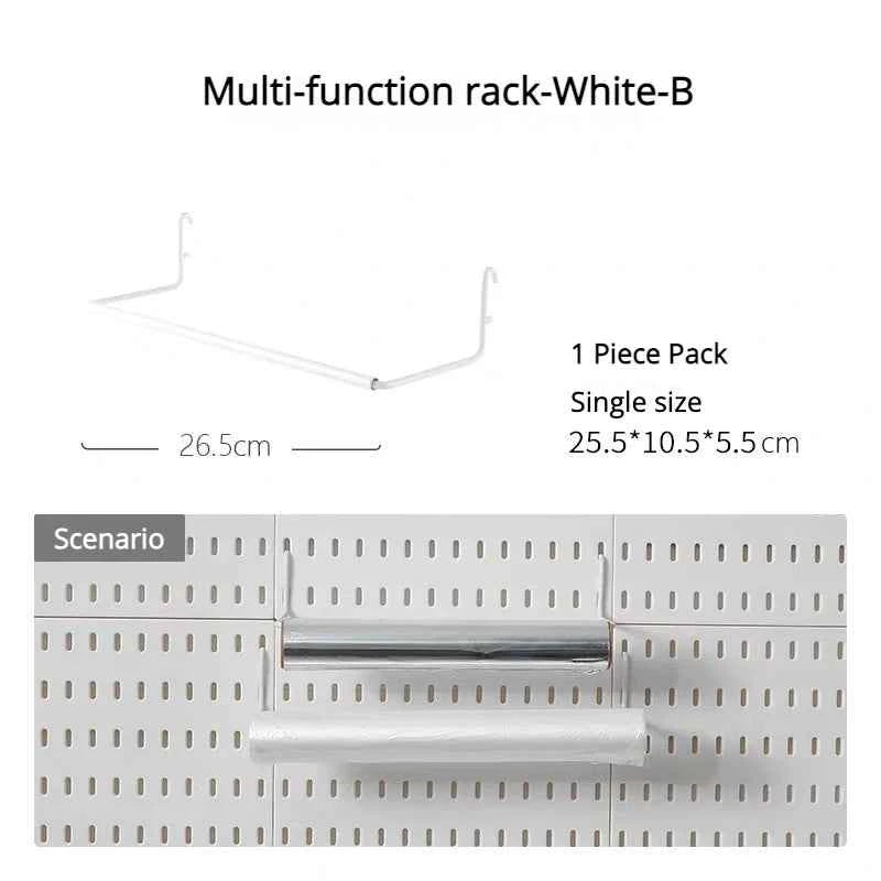 New DIY Pegboard Accessories Hanging Shelf Storage Hooks Wall Organizer No Punching Crafts Organization For Garage Kitchen Room