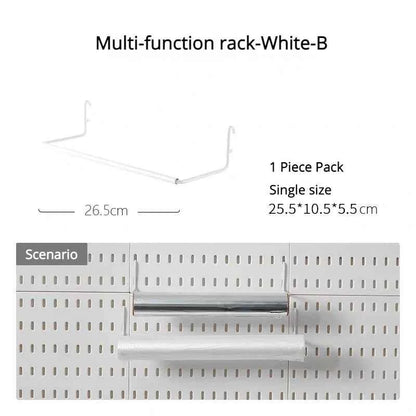 New DIY Pegboard Accessories Hanging Shelf Storage Hooks Wall Organizer No Punching Crafts Organization For Garage Kitchen Room