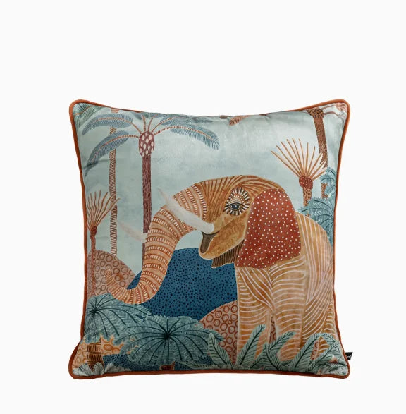 Vintage Floral Velvet Throw Pillow Covers Home Art Deco Pillowcase Square Pillow Case Cushion Cover for Bed Sofa Living Room Car