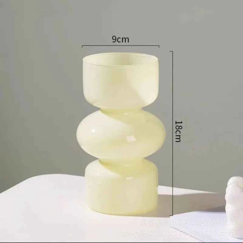 Nordic Creative Personality Retro Glass Vase, Hydroponic Plant, Table Vase, DIY Flower Arrangement Container, New