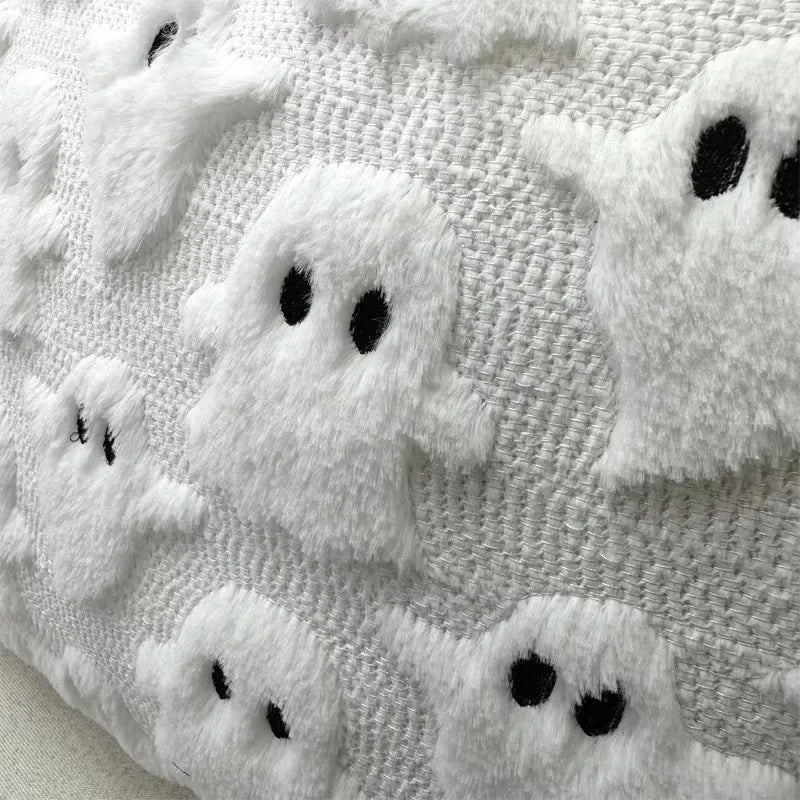 3D Halloween Imp Embroidered Pillowcase