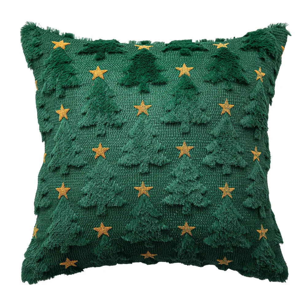 Knitted Spring Tree Decorative Throw Cushion Cover